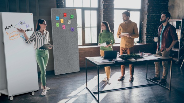 Nobo Move & Meet Mobiel Whiteboard Systeem