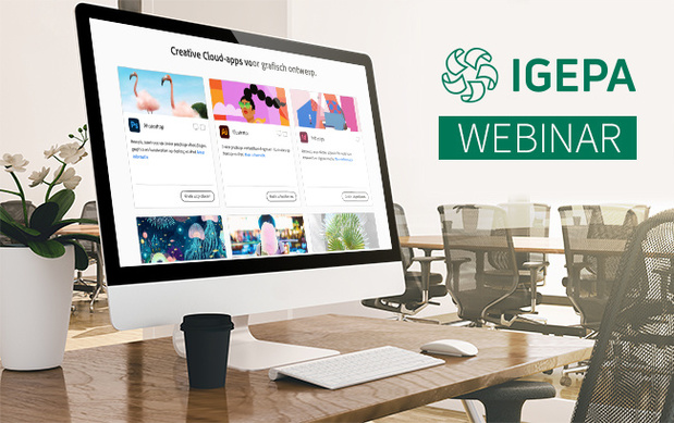 Igepa organiseert webinar Adobe Creative Cloud 2021 donderdag 11/02/2021