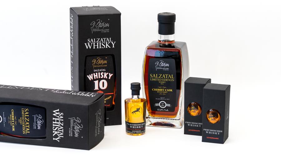 Solution d'emballage en papier recyclé noir de qualité supérieure pour les marques de whisky